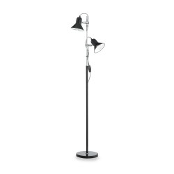Lampadar Ideal Lux Polly Pt2 Nero E27, Negru, 061139, Italia