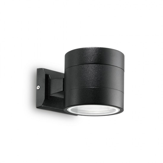 Aplica Exterior Ideal Lux Snif Ap1 Round Nero G9, Negru, 061450, Italia