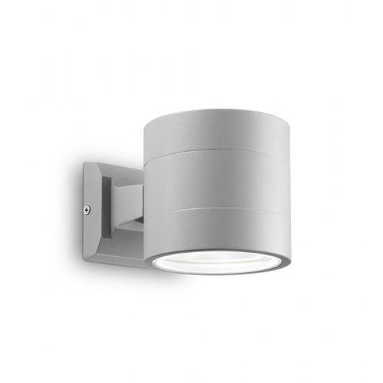 Aplica Exterior Ideal Lux Snif Ap1 Round Grigio G9, Gri, 061474, Italia