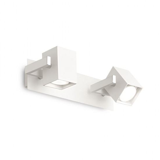 Aplica Ideal Lux Mouse Ap2 Bianco Gu10, Alb, 073545, Italia