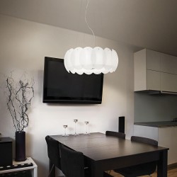 Suspensie Ideal Lux Ovalino Sp5 E27, Crom, 074139, Italia