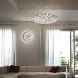 Lustra Plafon Ideal Lux King Pl3 Cromo G9, Argintiu, 075389, Italia