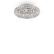 Lustra Plafon Ideal Lux King Pl5 Cromo G9, Argintiu, 075419, Italia