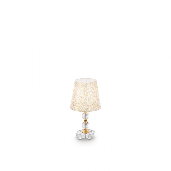 Veioza Ideal Lux Queen Tl1 Small E27, Auriu, 077734, Italia