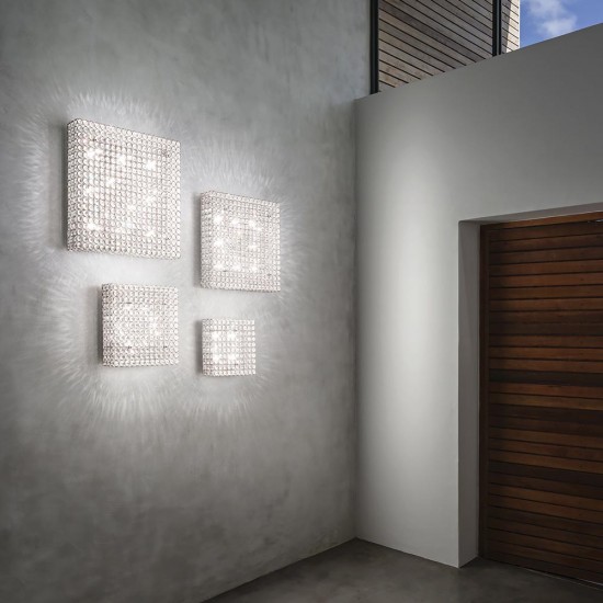 Lustra Plafon Ideal Lux Admiral Pl6 G9, Argintiu, 080345, Italia