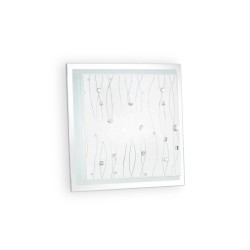 Plafoniera Ideal Lux Ocean Pl2 Trasparente E27, Alb, 081434, Italia