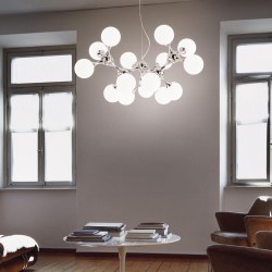 Candelabru Ideal Lux Nodi Sp15 Bianco E14, Crom, 082073, Italia