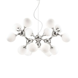 Candelabru Ideal Lux Nodi Sp15 Bianco E14, Crom, 082073, Italia