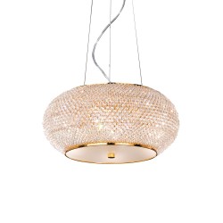 Suspensie Ideal Lux Pasha' Sp6 Oro E14, Auriu, 082172, Italia