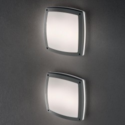 Plafoniera Exterior Ideal Lux Cometa Ap3 Antracite E14, Antracit, 082240, Italia