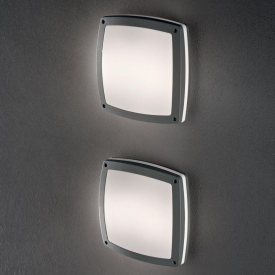 Plafoniera Exterior Ideal Lux Cometa Ap3 Antracite E14, Antracit, 082240, Italia