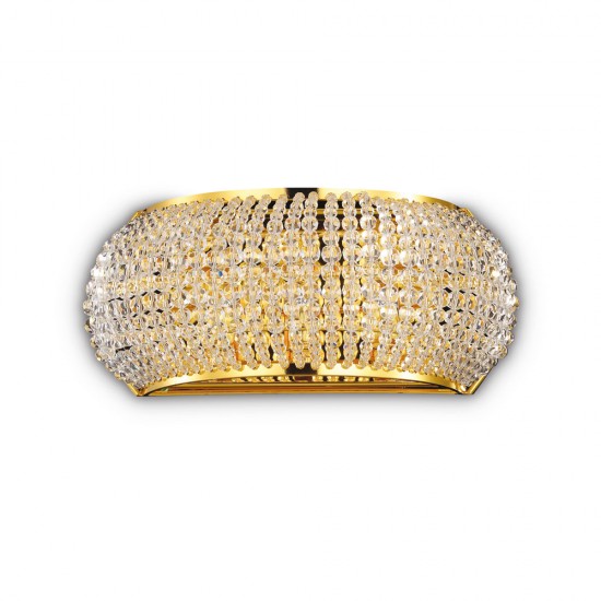 Aplica Ideal Lux Pasha' Ap3 Oro G9, Auriu, 082288, Italia