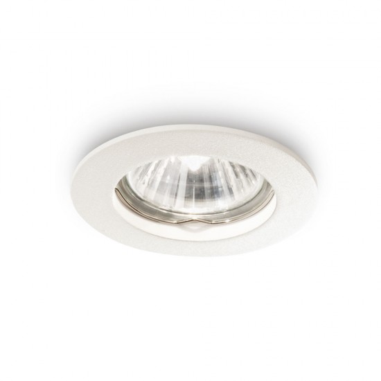 Downlight Standard Ideal Lux Jazz Bianco Gu10, Alb, 083117, Italia