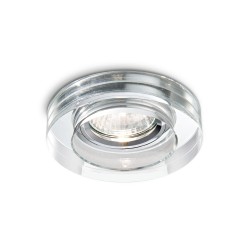 Downlight Standard Ideal Lux Blues Round Trasparente Gu10, Crom, 083254, Italia