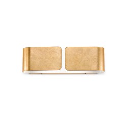 Aplica Ideal Lux Clip Ap2 Small Oro E27, Auriu, 088266, Italia