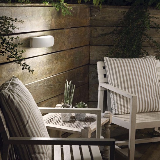 Aplica Exterior Ideal Lux Giove Ap1 Bianco E27, Alb, 092195, Italia
