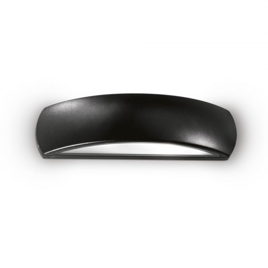 Aplica Exterior Ideal Lux Giove Ap1 Nero E27, Negru, 092201, Italia