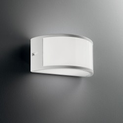 Aplica Exterior Ideal Lux Rex-1 Ap1 Bianco E27, Alb, 092393, Italia