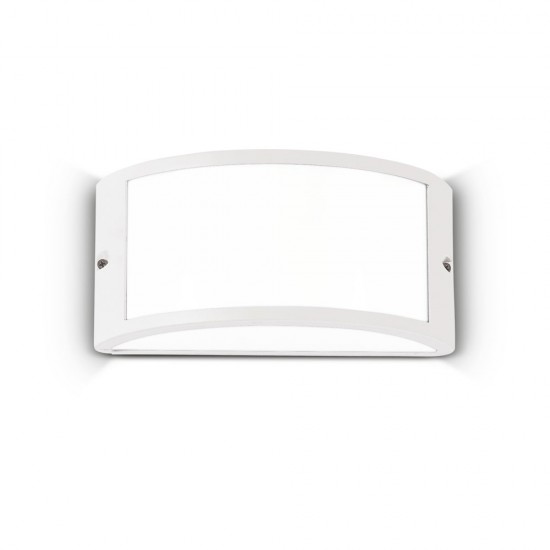 Aplica Exterior Ideal Lux Rex-1 Ap1 Bianco E27, Alb, 092393, Italia