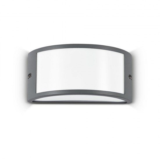 Aplica Exterior Ideal Lux Rex-1 Ap1 Antracite E27, Antracit, 092409, Italia