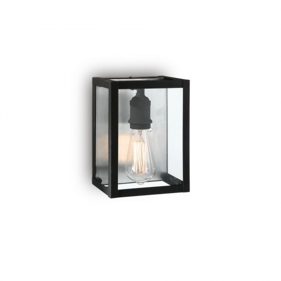 Aplica Ideal Lux Igor Ap1 Nero E27, Negru, 092836, Italia