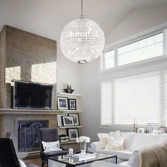 Suspensie Ideal Lux Luxor Sp6 G9, Crom, 092911, Italia