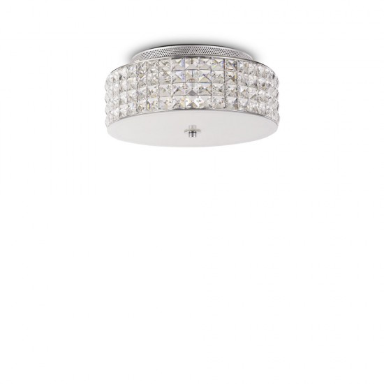Lustra Plafon Ideal Lux Roma Pl4 G9, Crom, 093093, Italia