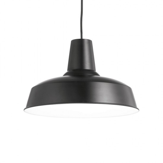 Pendul Ideal Lux Moby Sp1 Nero E27, Negru, 093659, Italia