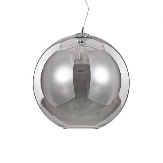 Pendul Ideal Lux Nemo Sp1 D50 Fume' E27, Crom, 094137, Italia