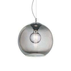 Pendul Ideal Lux Nemo Sp1 D40 Fume' E27, Crom, 094229, Italia