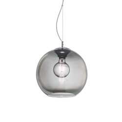 Pendul Ideal Lux Nemo Sp1 D30 Fume' E27, Crom, 094236, Italia