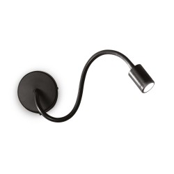 Aplica Ideal Lux Focus-1 Ap Nero Led, Negru, 097190, Italia