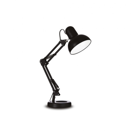 Lampa De Birou Ideal Lux Kelly Tl1 Nero E27, Negru, 108094, Italia