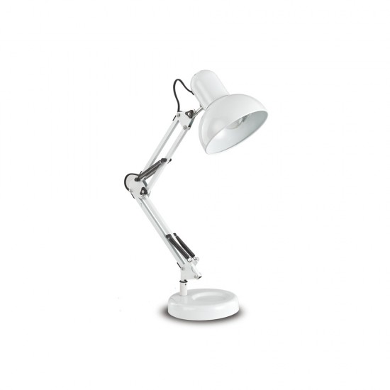 Lampa De Birou Ideal Lux Kelly Tl1 Bianco E27, Alb, 108117, Italia