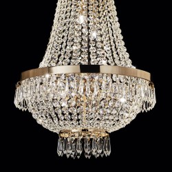 Candelabru Ideal Lux Caesar Sp9 Oro G9, Auriu, 114736, Italia