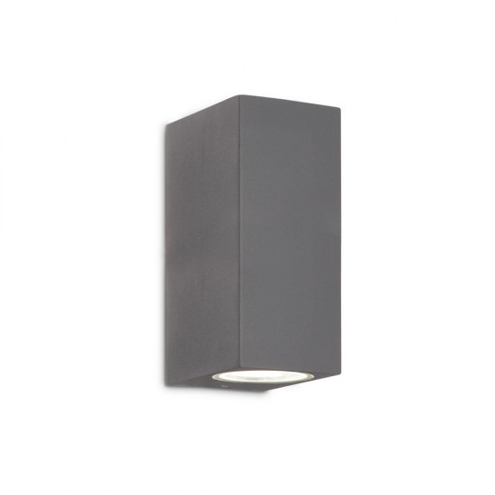 Aplica Exterior Ideal Lux Up Ap2 Antracite G9, Antracit, 115337, Italia
