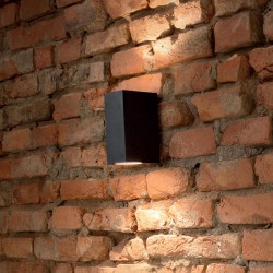 Aplica Exterior Ideal Lux Up Ap2 Nero G9, Negru, 115344, Italia