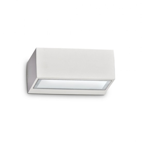 Aplica Exterior Ideal Lux Twin Ap1 Big Bianco G9, Alb, 115351, Italia
