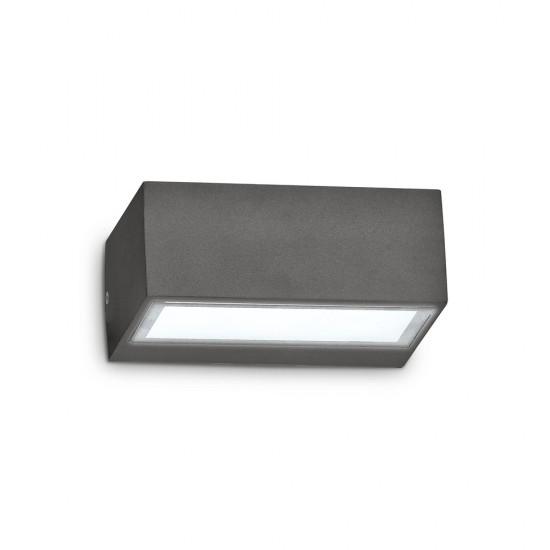 Aplica Exterior Ideal Lux Twin Ap1 Big Antracite G9, Antracit, 115368, Italia