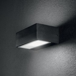 Aplica Exterior Ideal Lux Twin Ap1 Big Nero G9, Negru, 115375, Italia