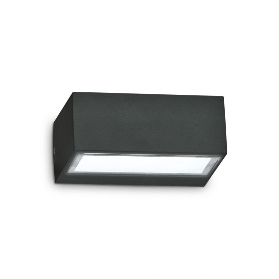 Aplica Exterior Ideal Lux Twin Ap1 Big Nero G9, Negru, 115375, Italia