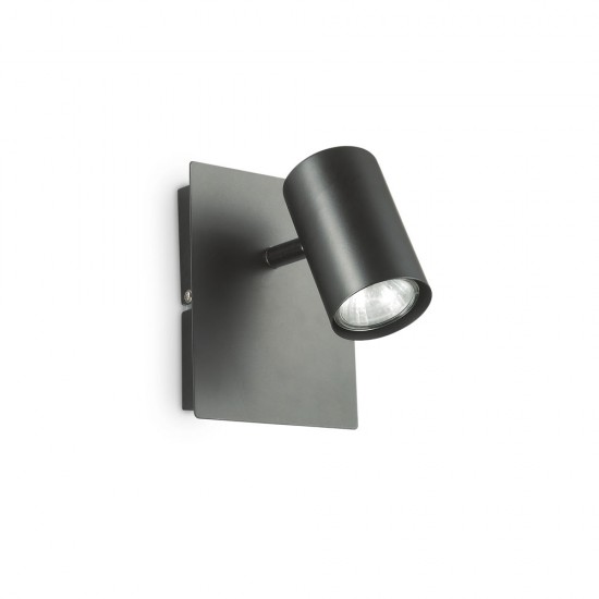 Aplica Tehnica Ideal Lux Spot Ap1 Nero Gu10, Negru, 115481, Italia