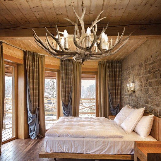 Candelabru Ideal Lux Chalet Sp8 E14, Bej, 115504, Italia