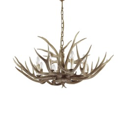 Candelabru Ideal Lux Chalet Sp8 E14, Bej, 115504, Italia