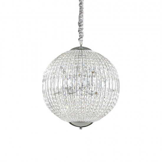 Suspensie Ideal Lux Luxor Sp8 G9, Crom, 116228, Italia