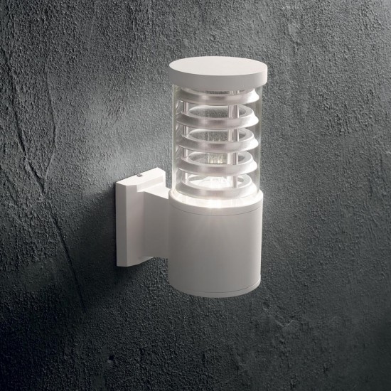 Aplica Exterior Ideal Lux Tronco Ap1 Bianco E27, Alb, 118659, Italia