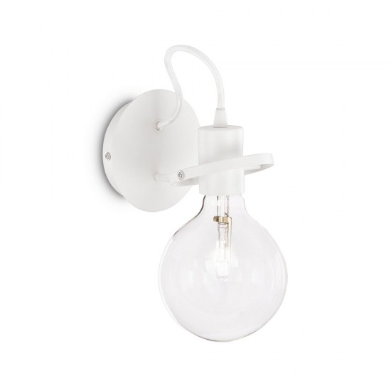 Aplica Ideal Lux Radio Ap1 Bianco E27, Alb, 119465, Italia