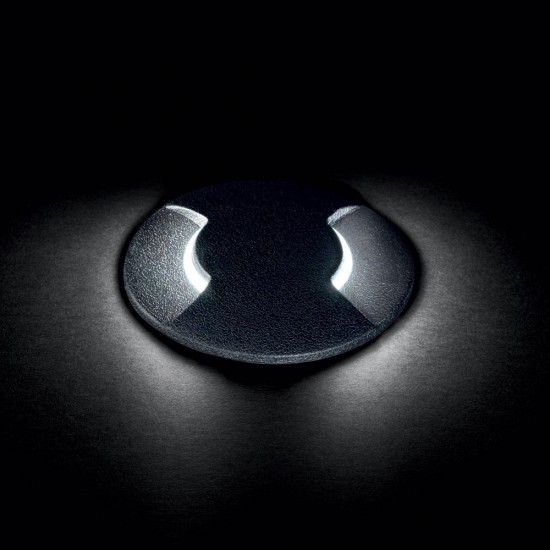 Spot Podea Ideal Lux Cecilia Pt1 Small Gu10, Negru, 120287, Italia