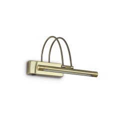 Lampa Backlight Ideal Lux Bow Ap D26 Brunito Led, Auriu, 121338, Italia