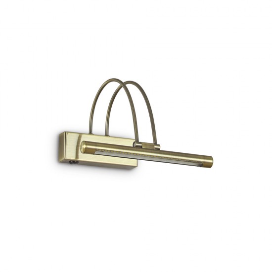 Lampa Backlight Ideal Lux Bow Ap D26 Brunito Led, Auriu, 121338, Italia